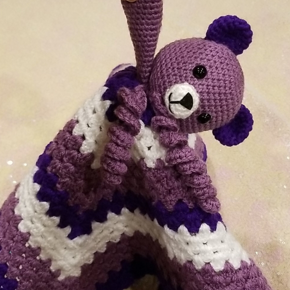 💖HOST PICK💖 Crochet Lovey Teddy Bear Blanket - Picture 8 of 12